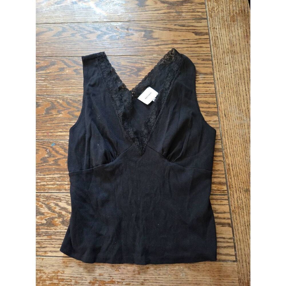 Reformation Lea Knit Tank top in black sz XL